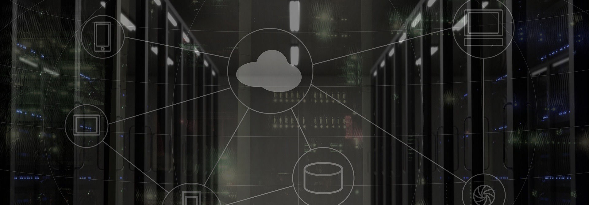 Serverracks im Rechenzentrum