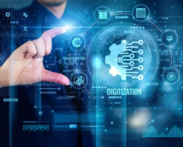 Netzwerkschrank im Rechenzentrum